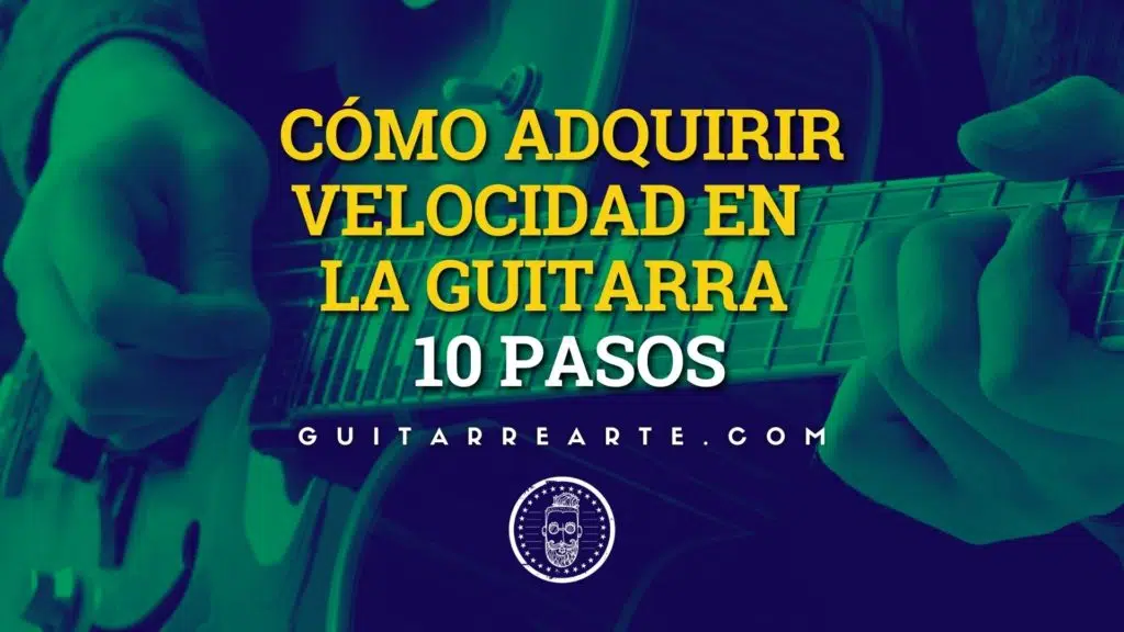 Ricky Castillo tocando guitarra junto al título Cómo adquirir velocidad en la guitarra