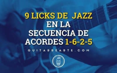 9 Jazz Licks para Guitarra en i-vi-ii-v