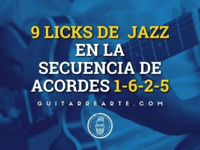 9 Jazz Licks para Guitarra en i-vi-ii-v